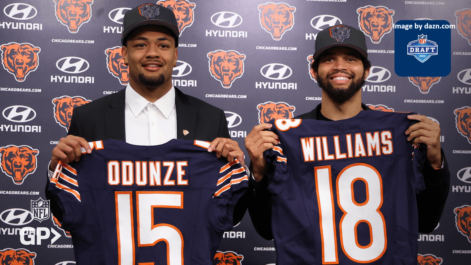 bears draft williams and odunze