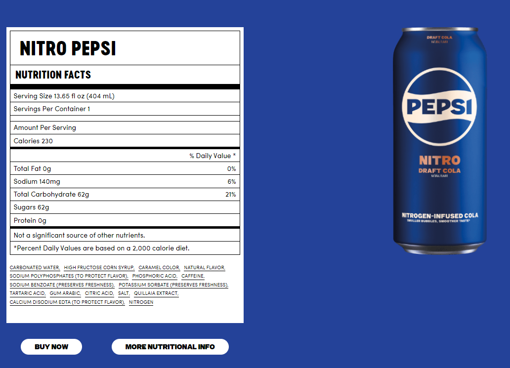 pepsi brand page title